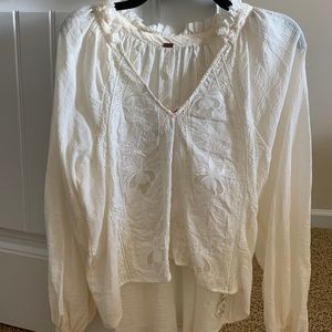 NWT Free People White Blouse Women S